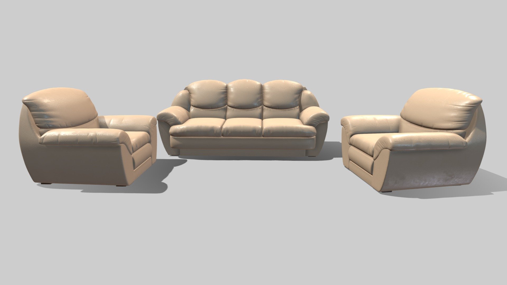 Soft Leather Corner 3d model