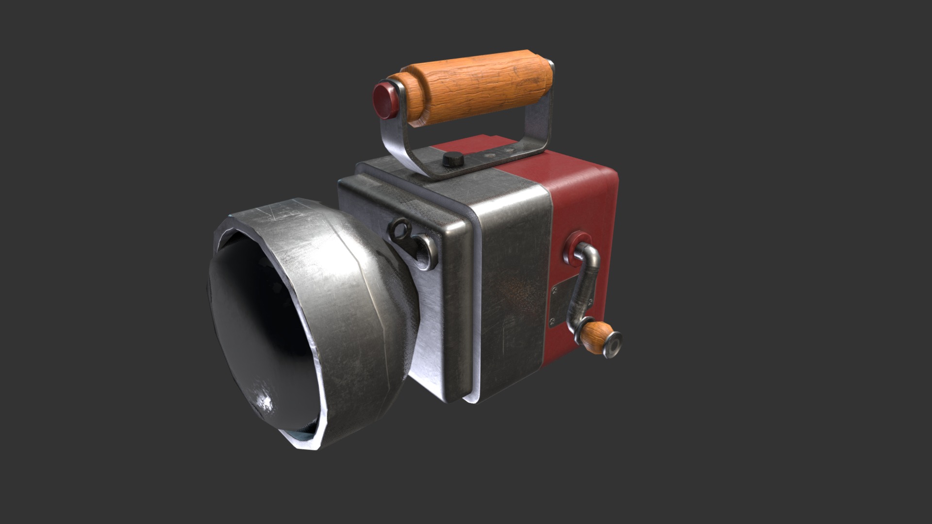 Dynamo handheld flashlight 3d model