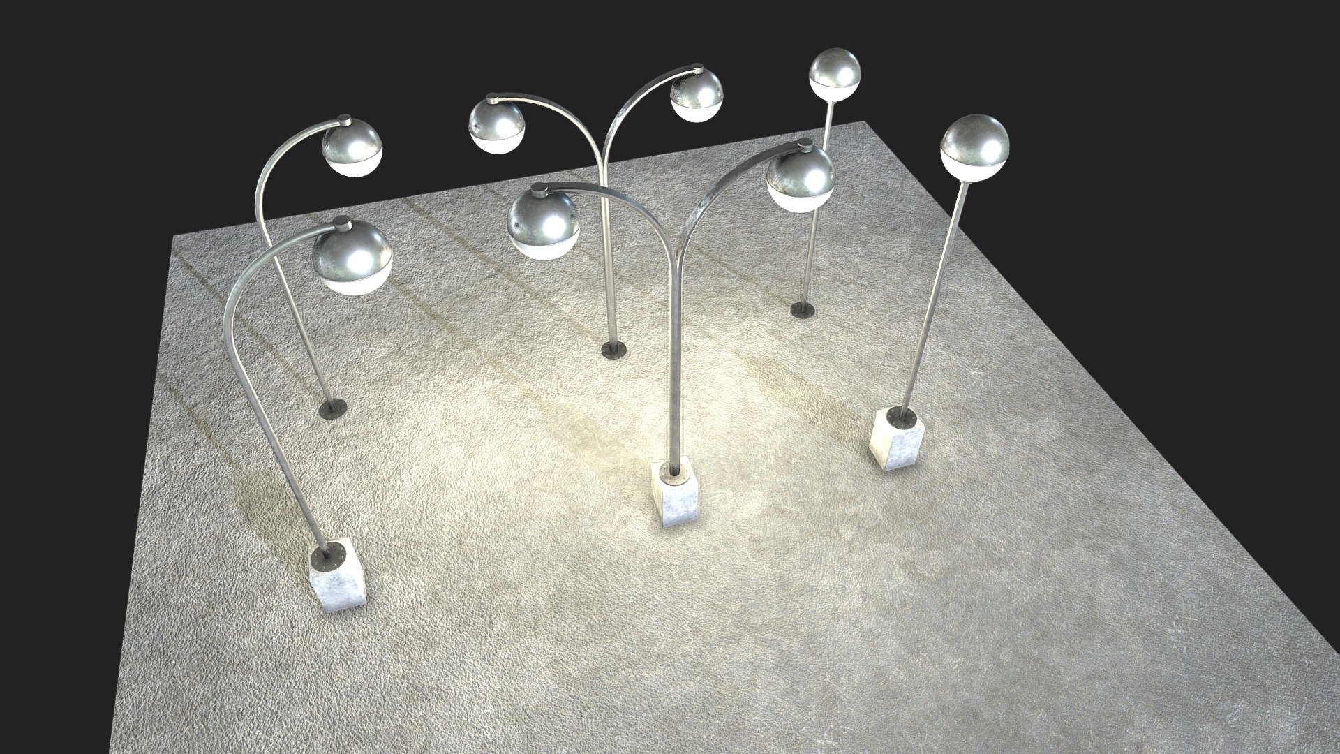 Light Poles 3d model