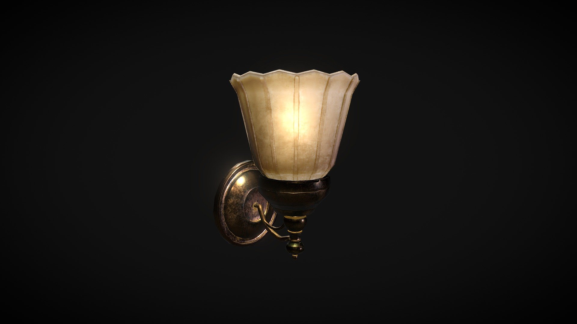 Oblique_wall light 3d model