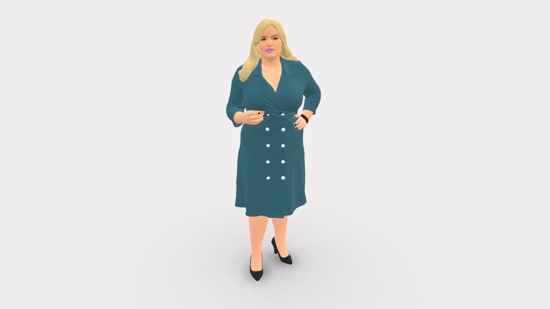 Rich woman 0122 3d model