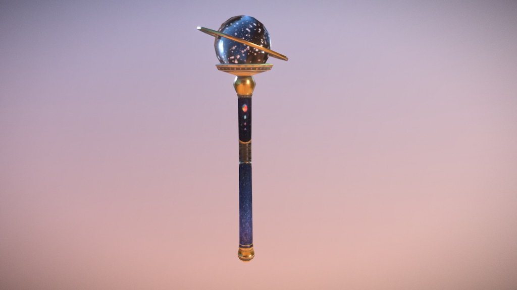 Magic Particle Wand 3d model