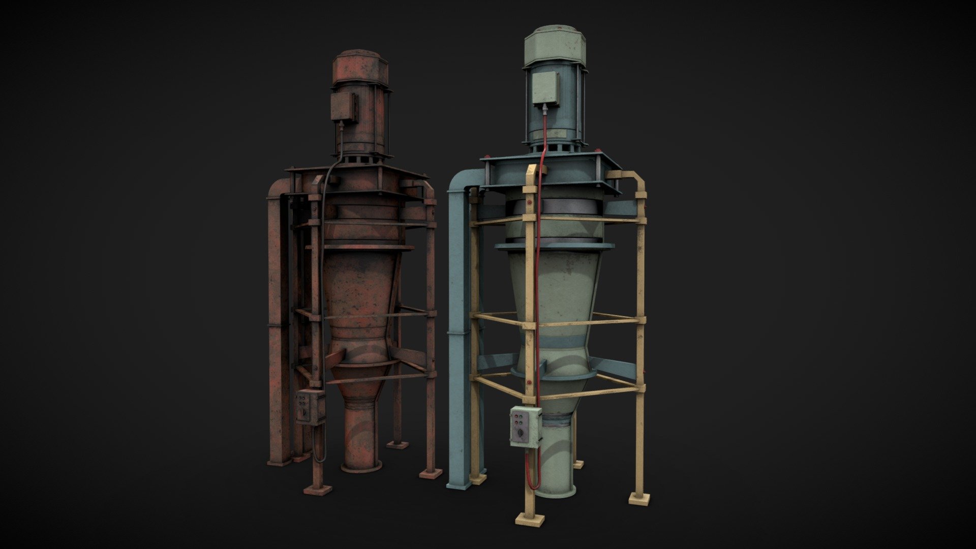 Machinery device 3d model