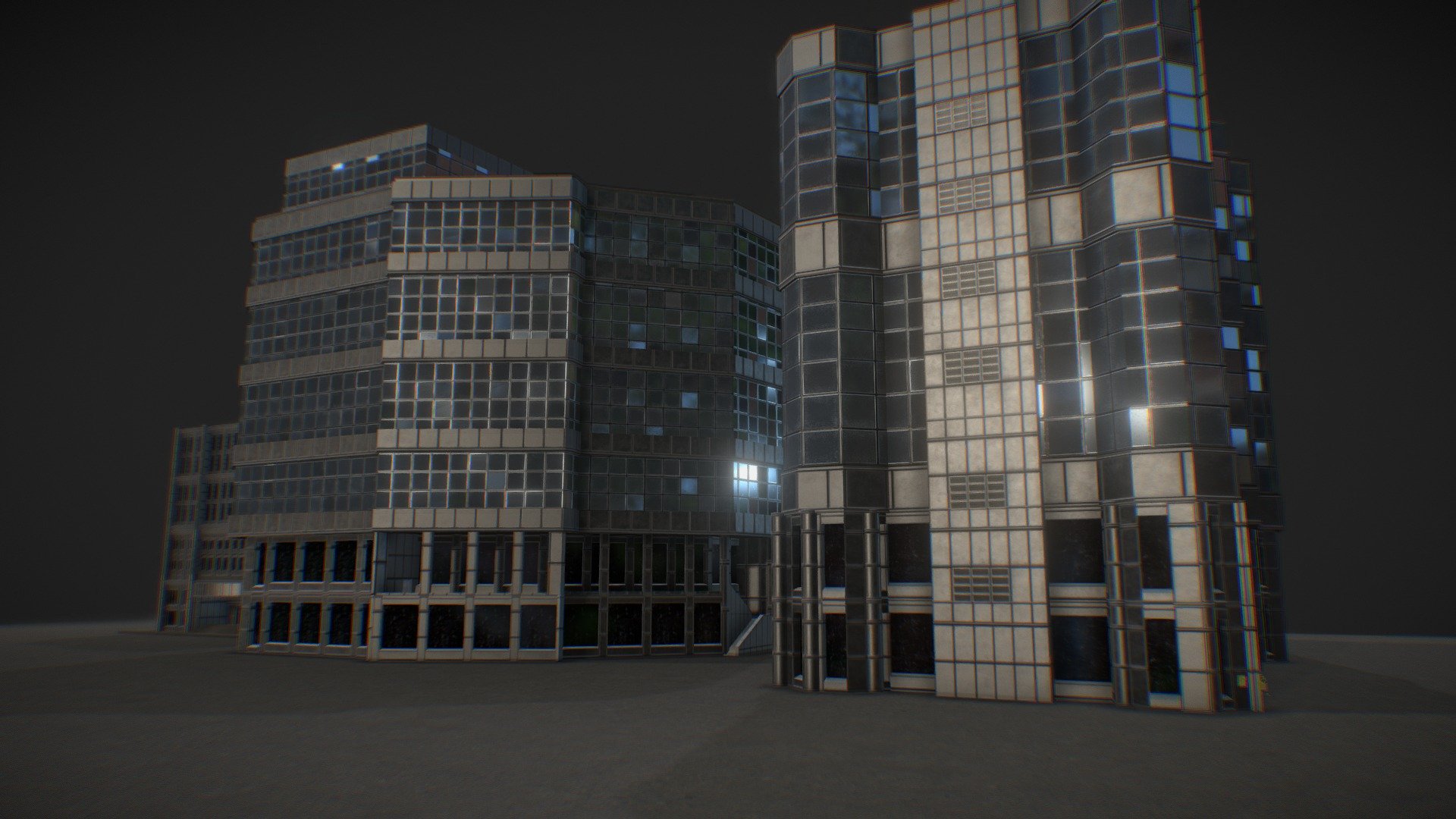 Mdec Buildings 3d model