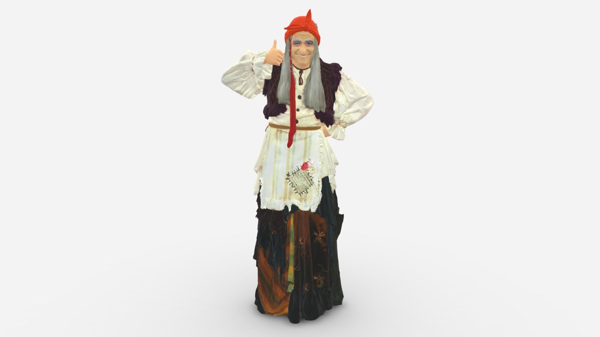 Old Woman 0176 3d model