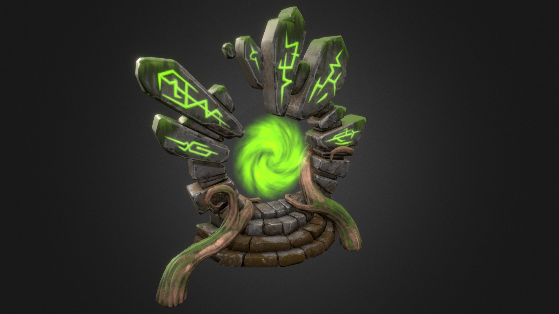 Jungle Portal 3d model