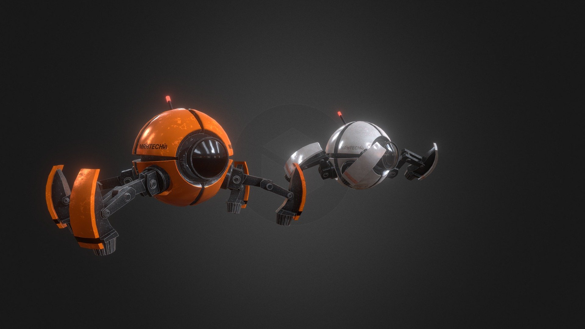 Small flying droïd 3d model