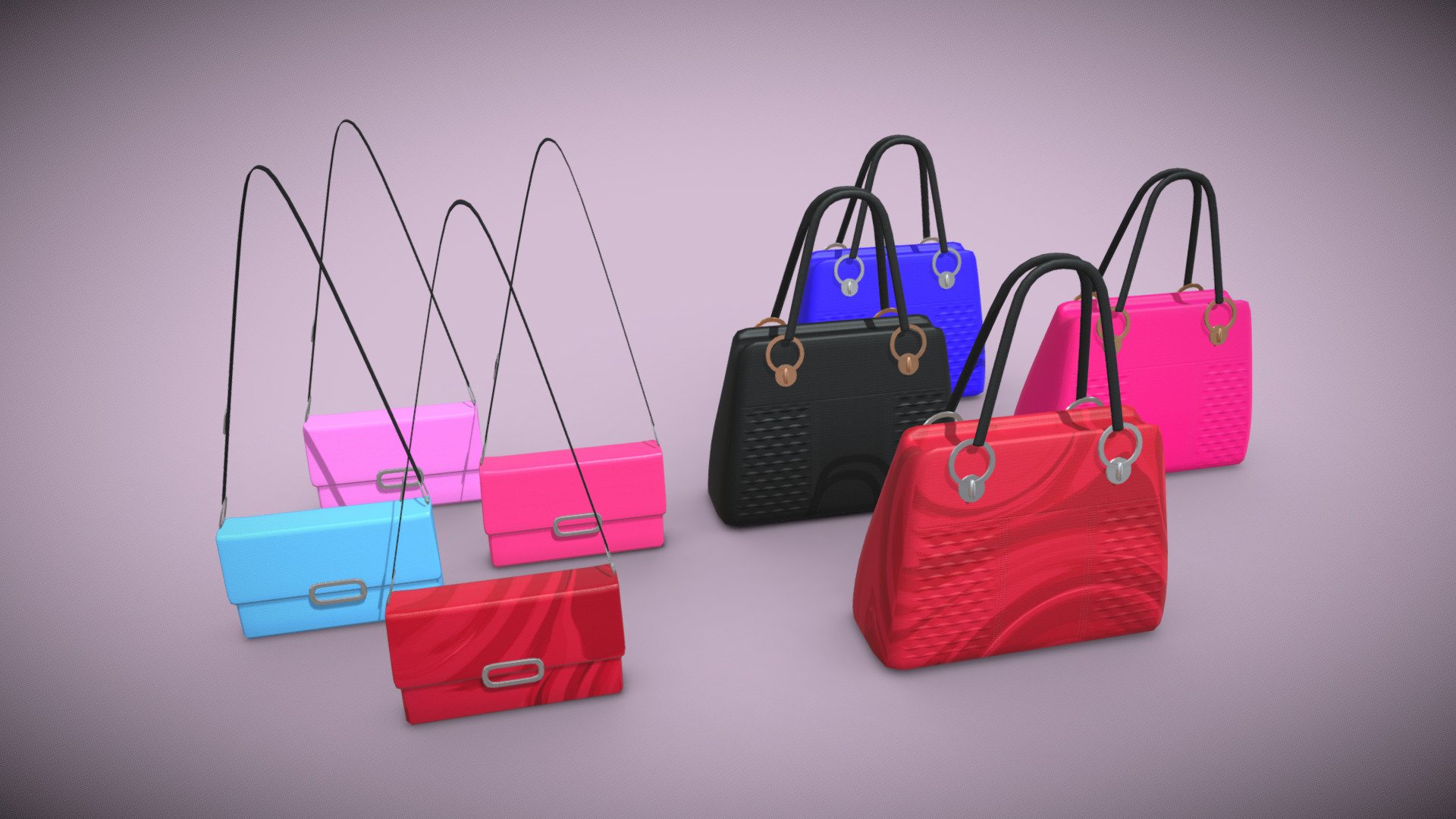 Womens Bag(lowpoly) 3d model