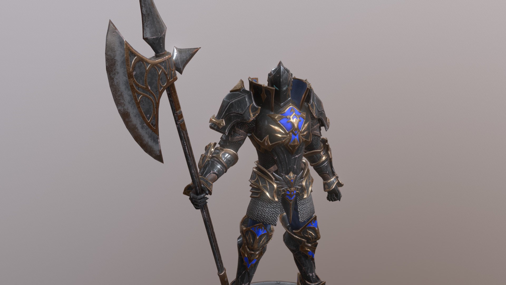 Ax Knight 3d model