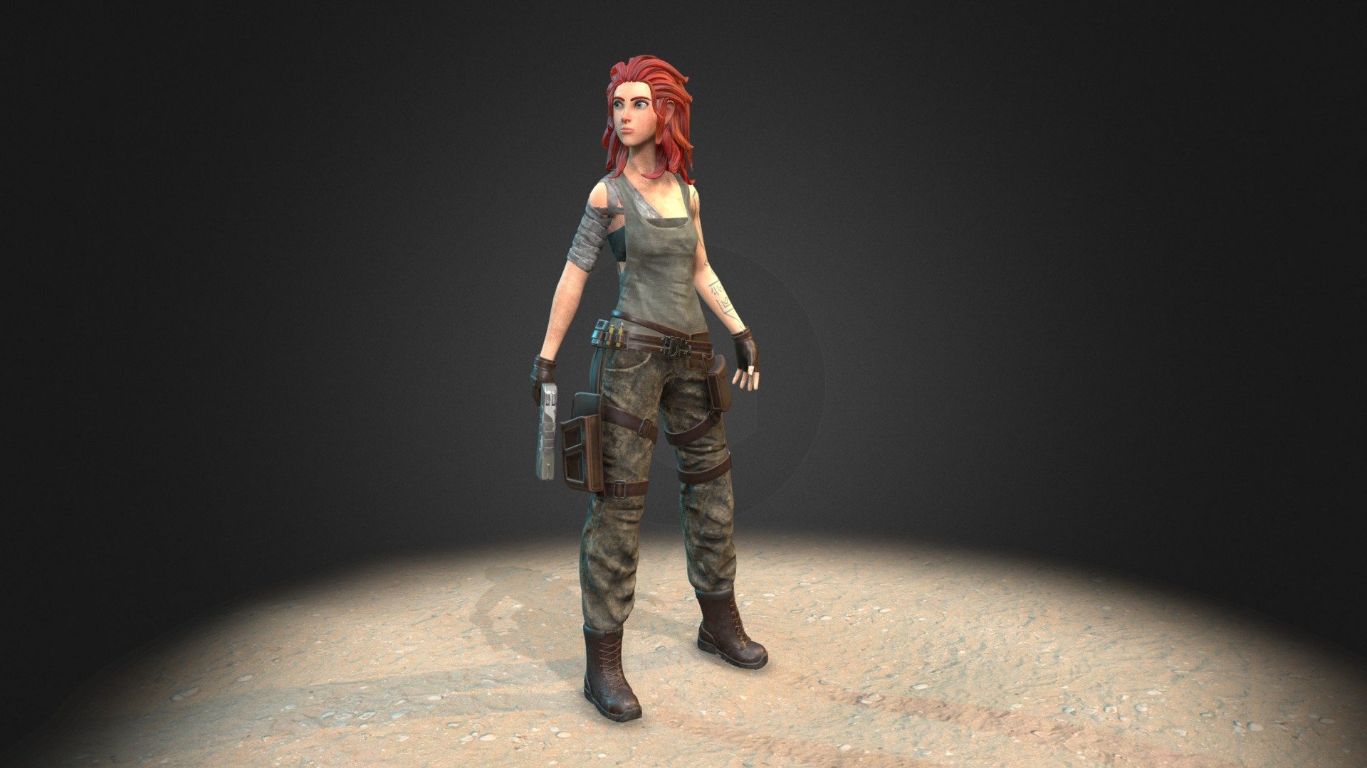 Sandkeeper Cassie (unarmored version) 3d model