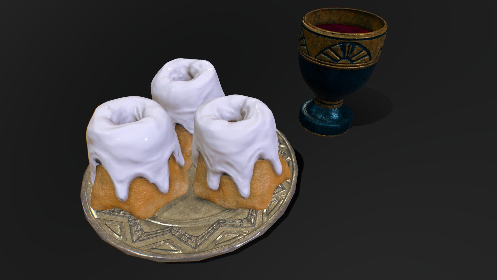 Sweetrolls (The Elder Scrolls V: Skyrim) 3d model