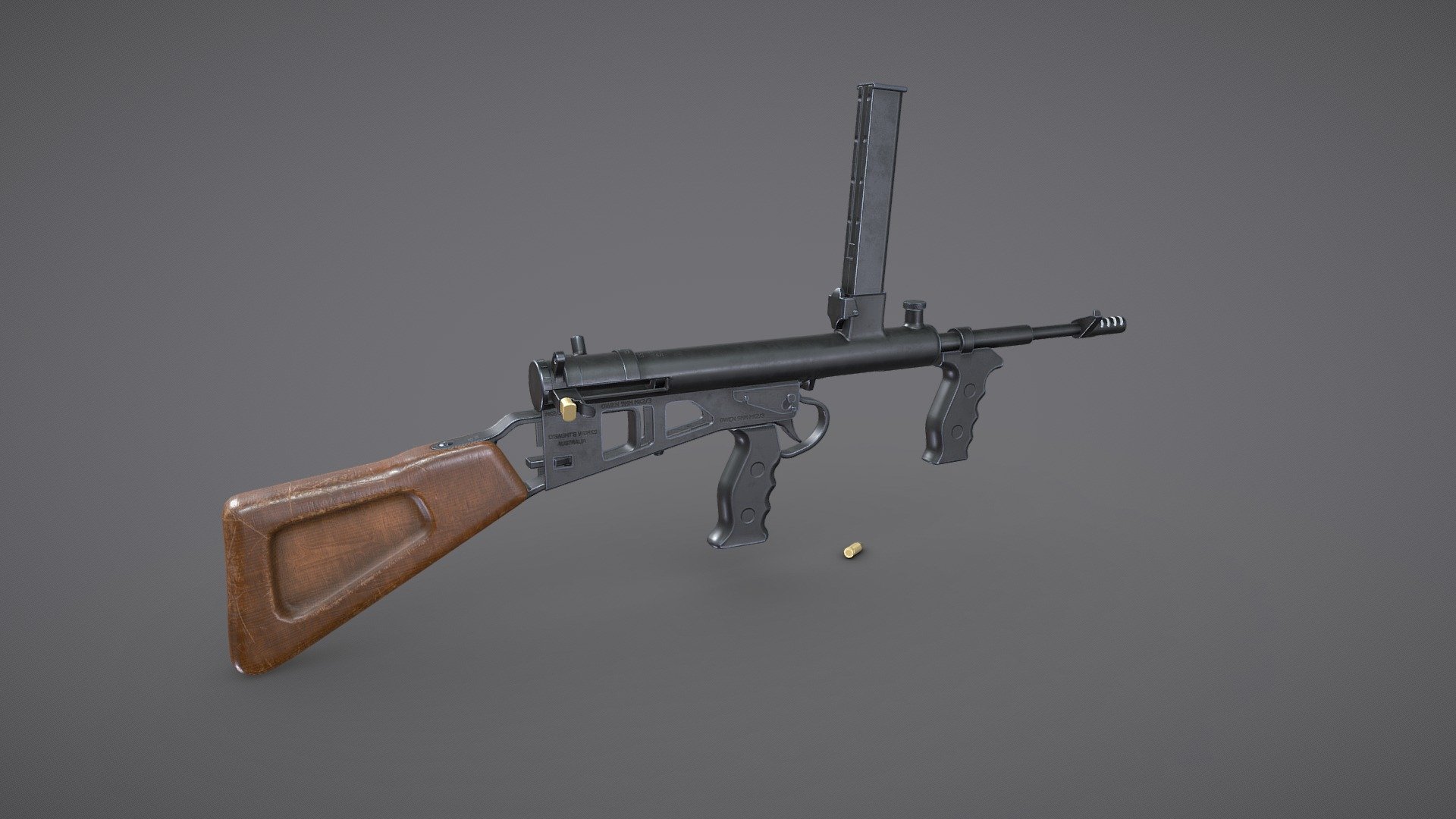 Owen Gun MK 2/3 3d model