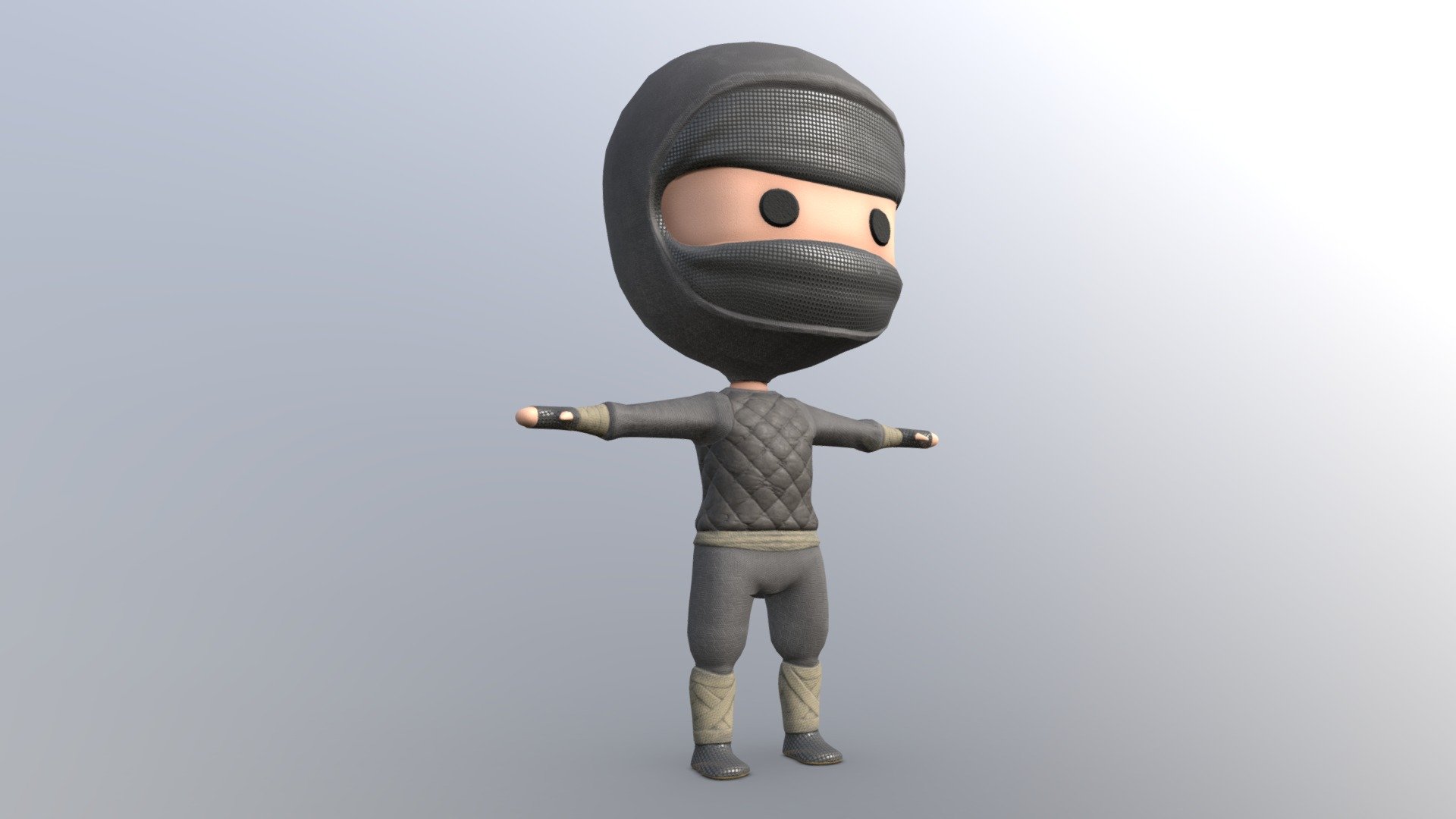 Chibi Ninja 3d model