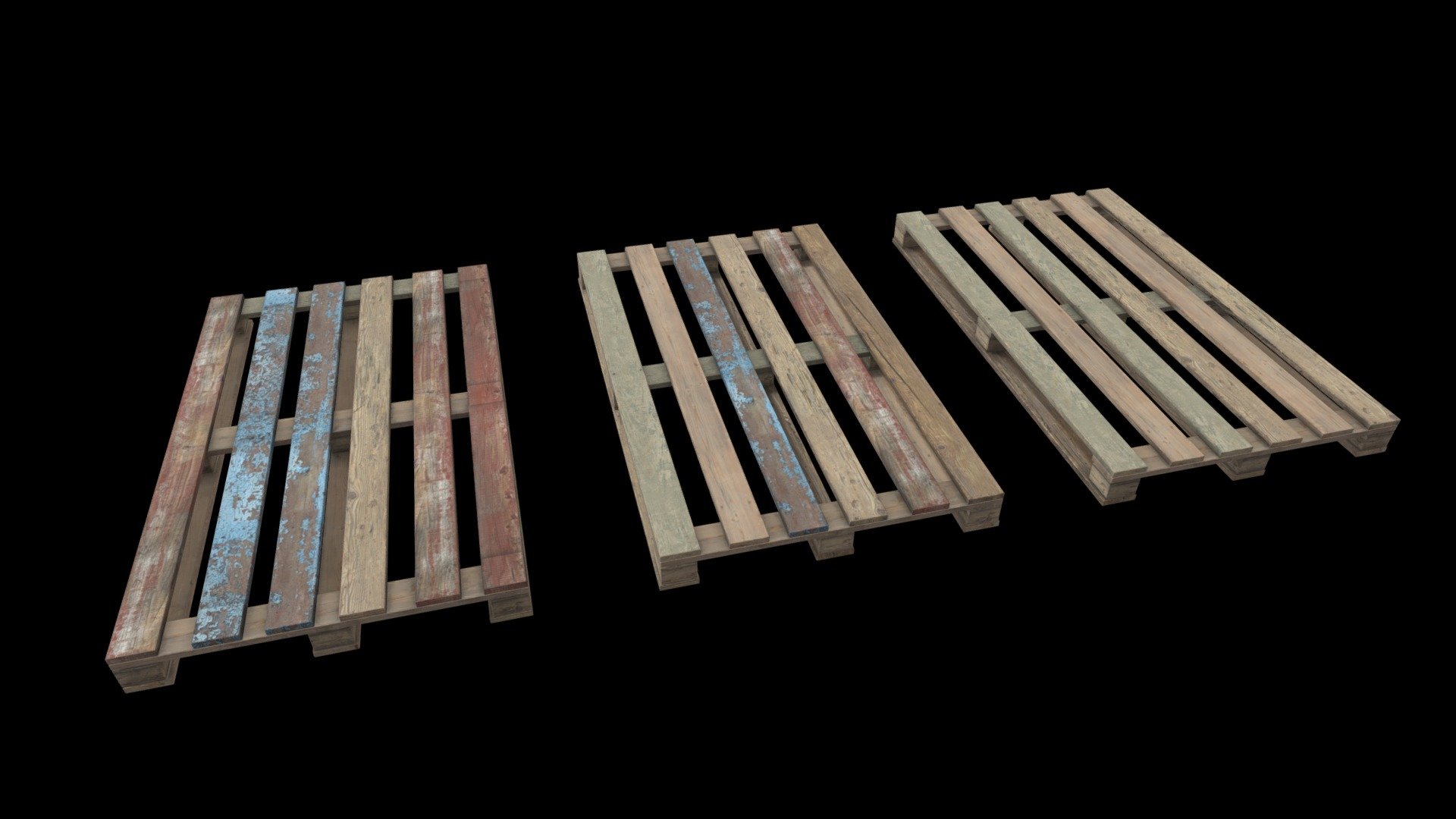 Wood Pallet 3d model