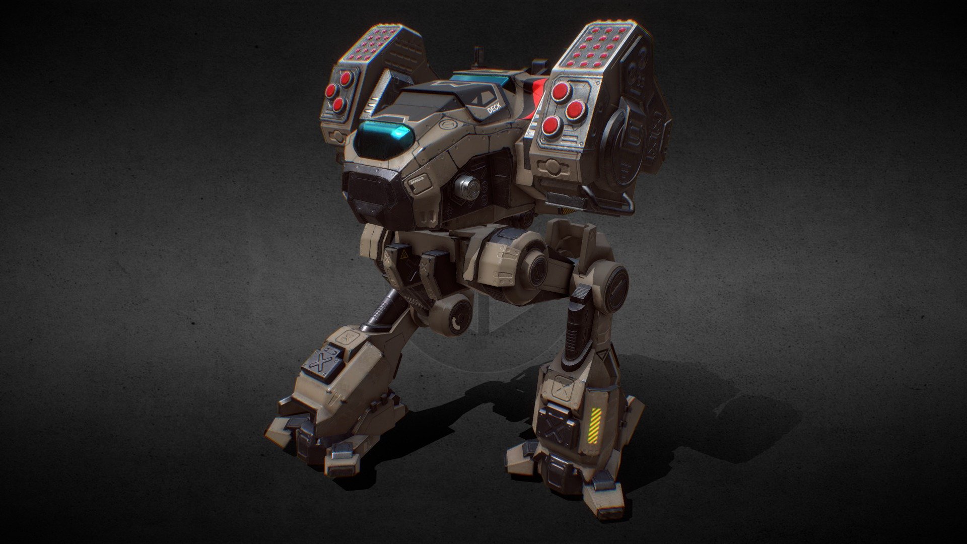 Battle Mech v3 3d model