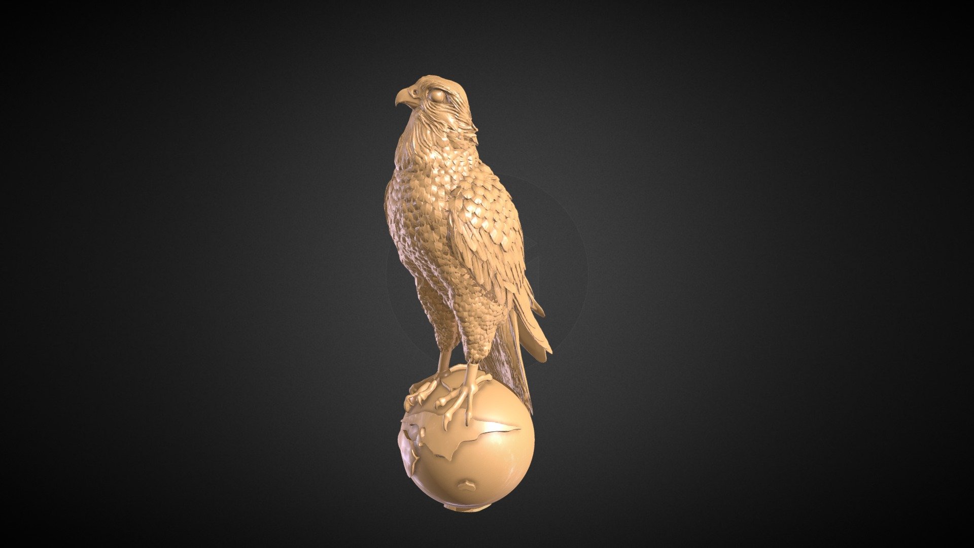 Falcon_Globe 3d model