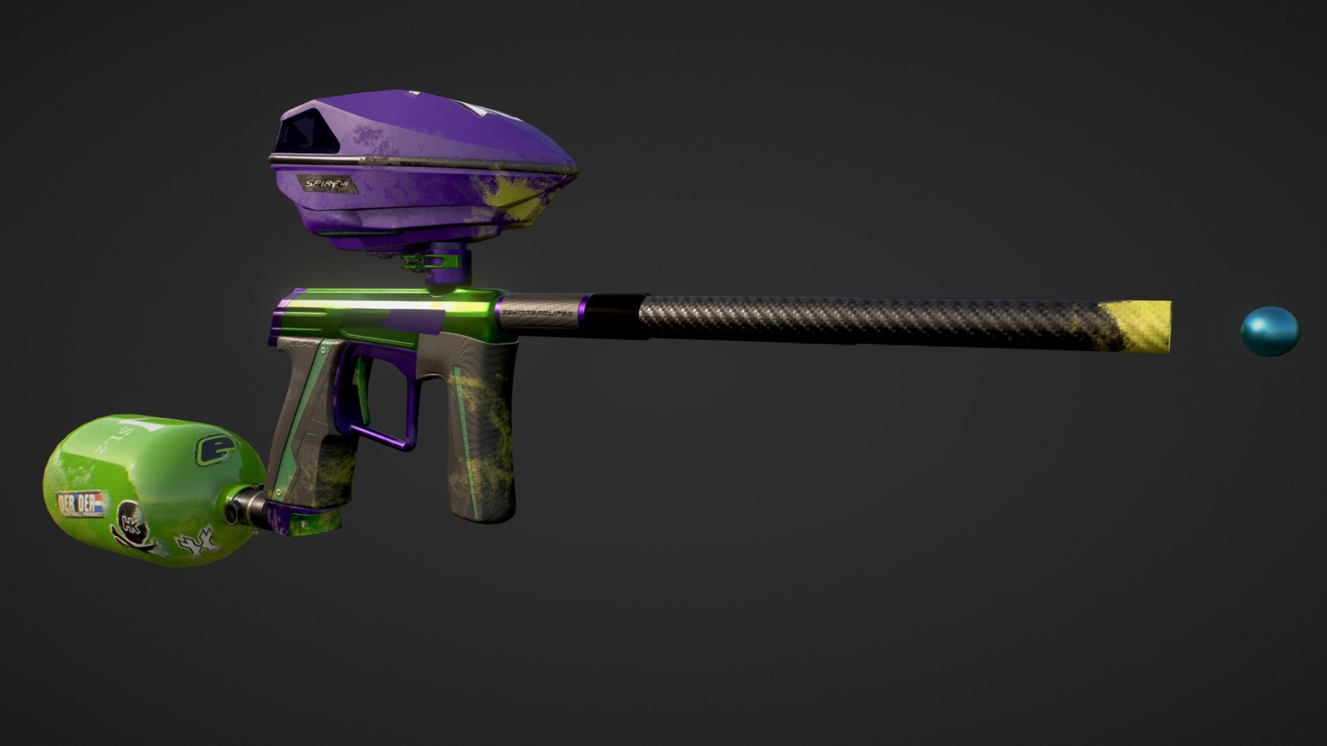 Paintball Gun 3d model