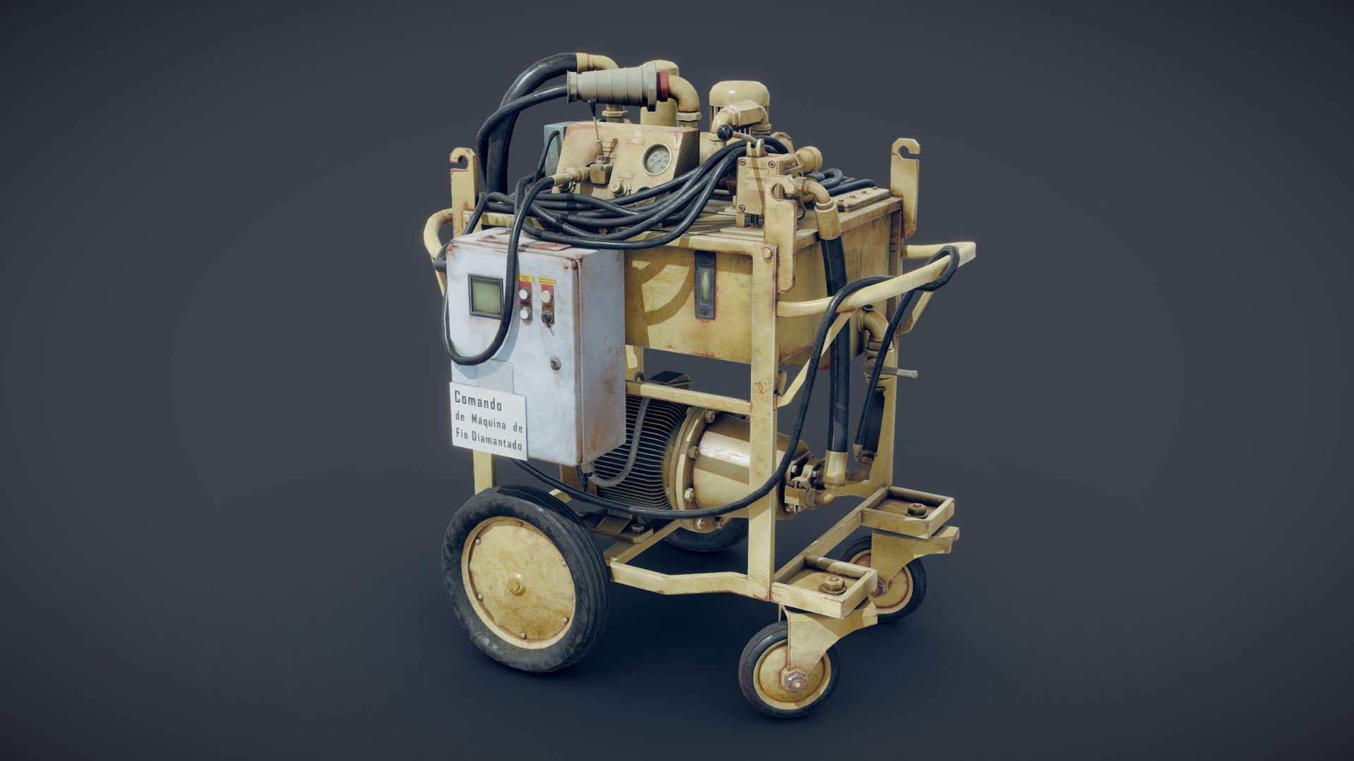 Old Generator 3d model