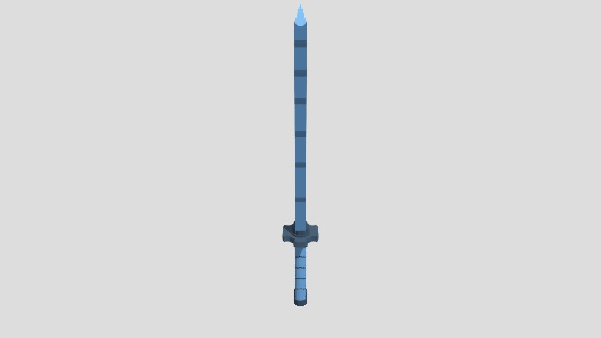 Standart katana from Demon slayer for Minekraft 3d model