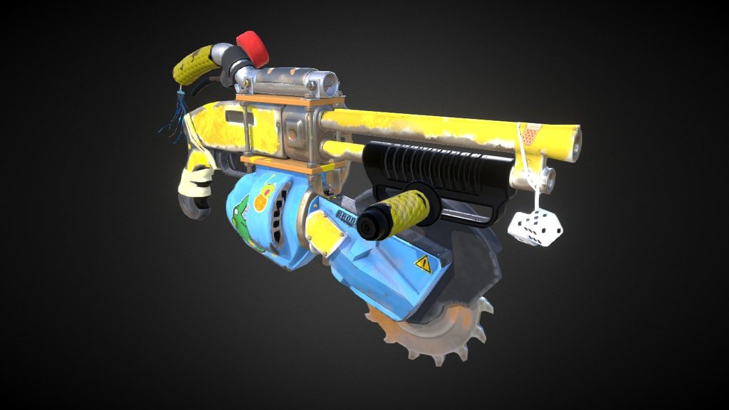 Saw Gun 3d model