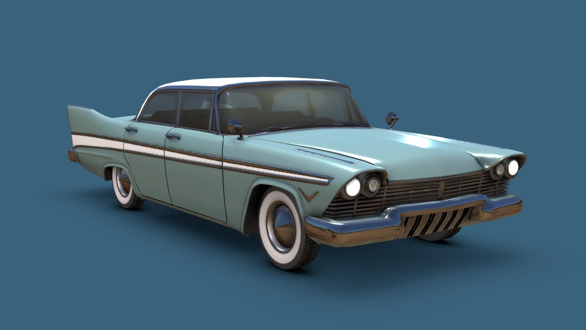 1957 Plymouth Belvedere 3d model