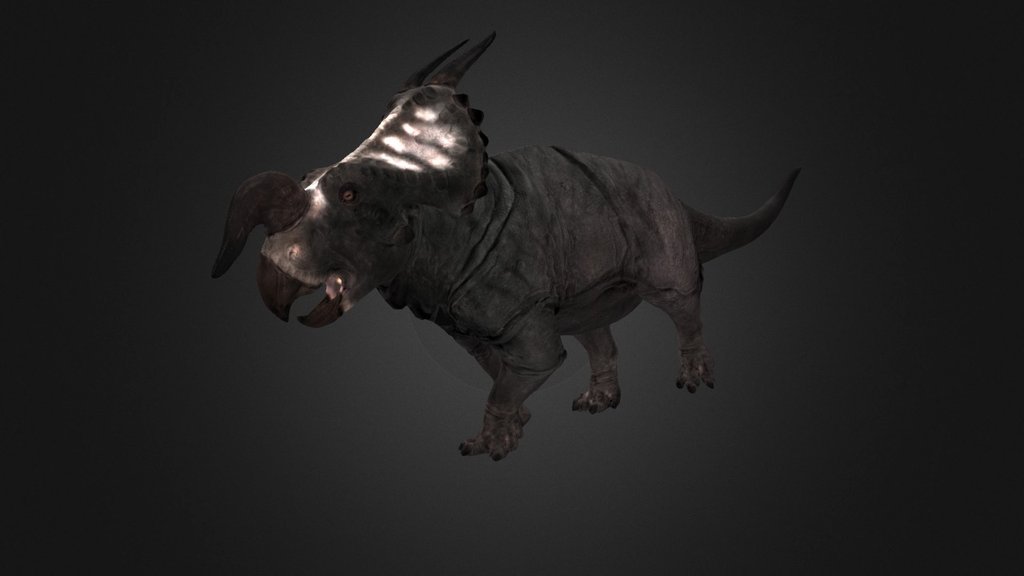 Einiosaurus procurvicornis 3d model