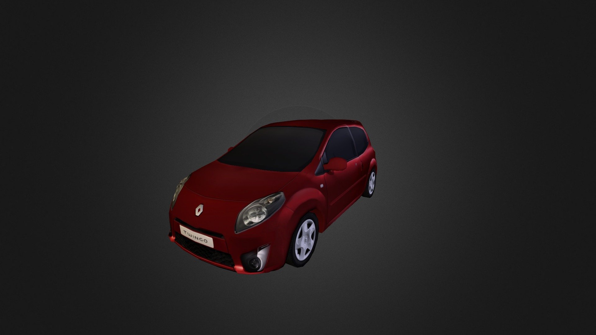 twingo low poly 3d model