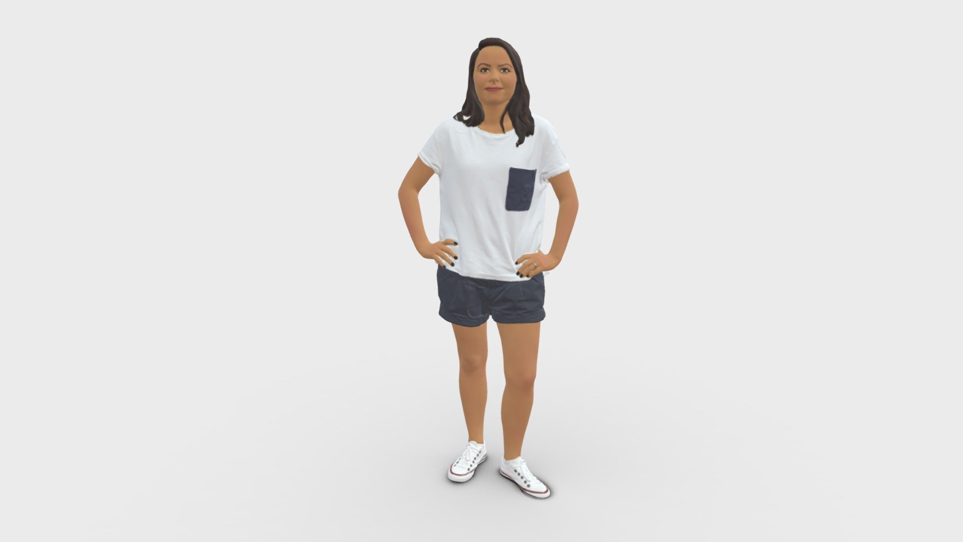 Shorts woman 0416 3d model