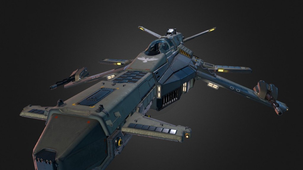 AJF-12 "Dvergr" 3d model