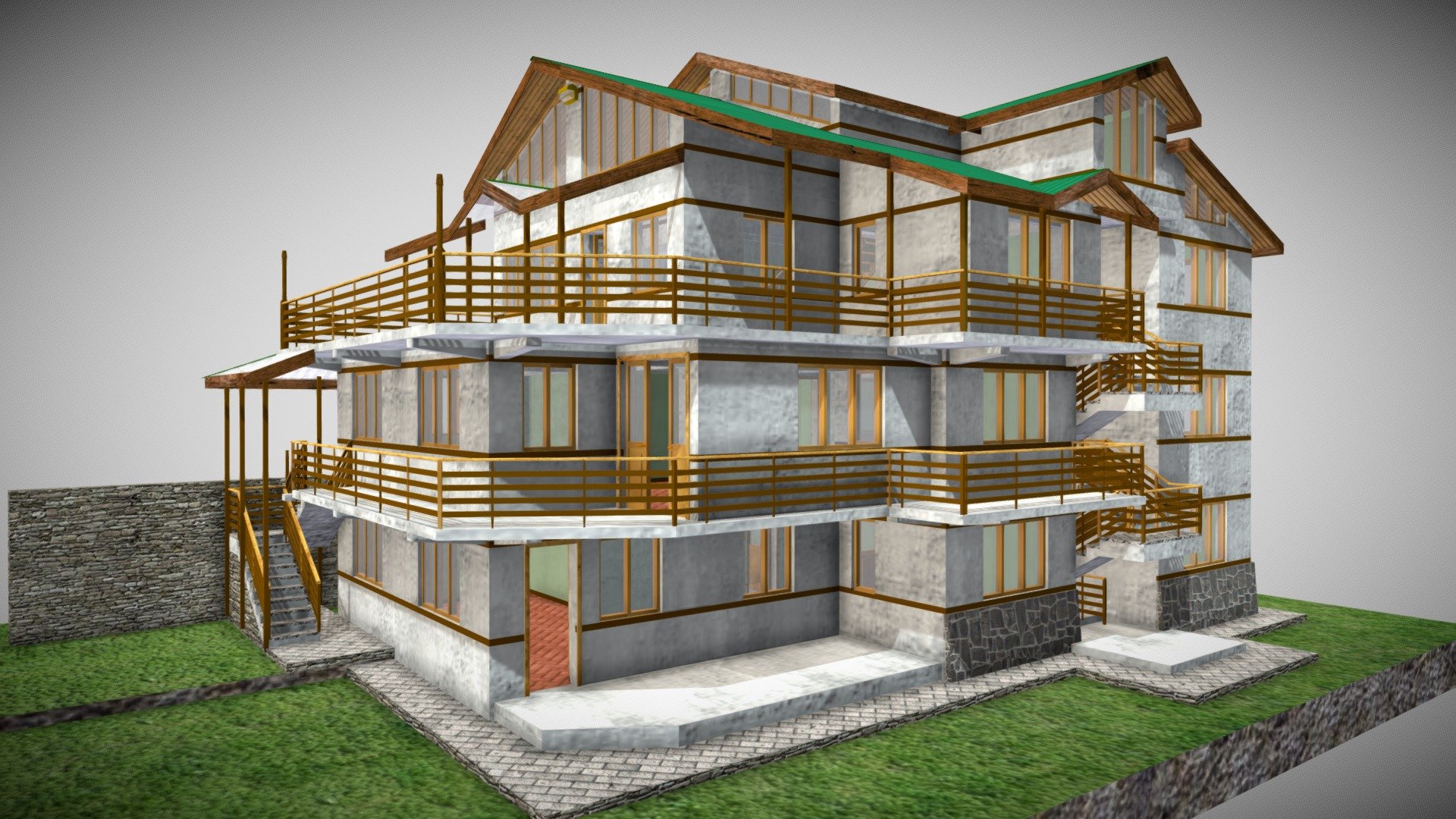 Residence B Dalpur 3d model