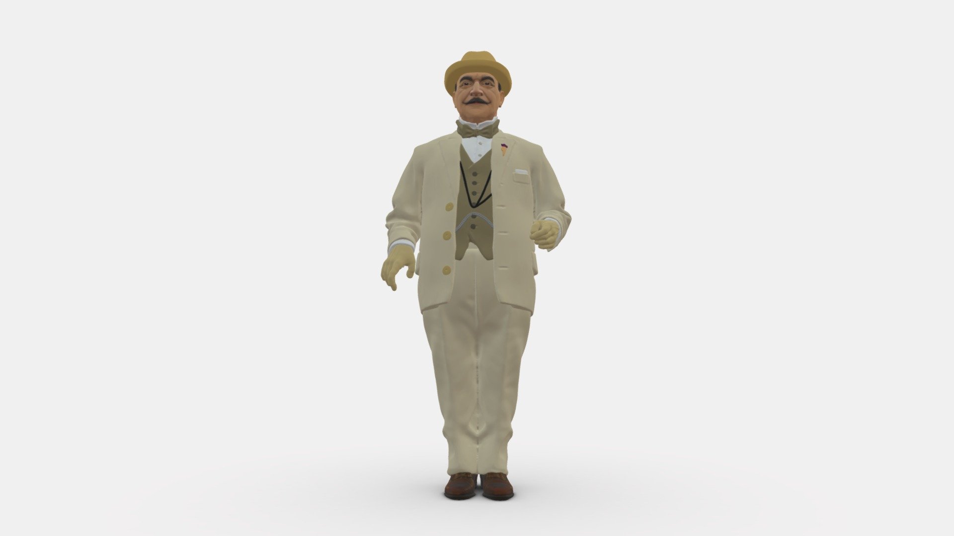 Man in light suit 0115 3d model