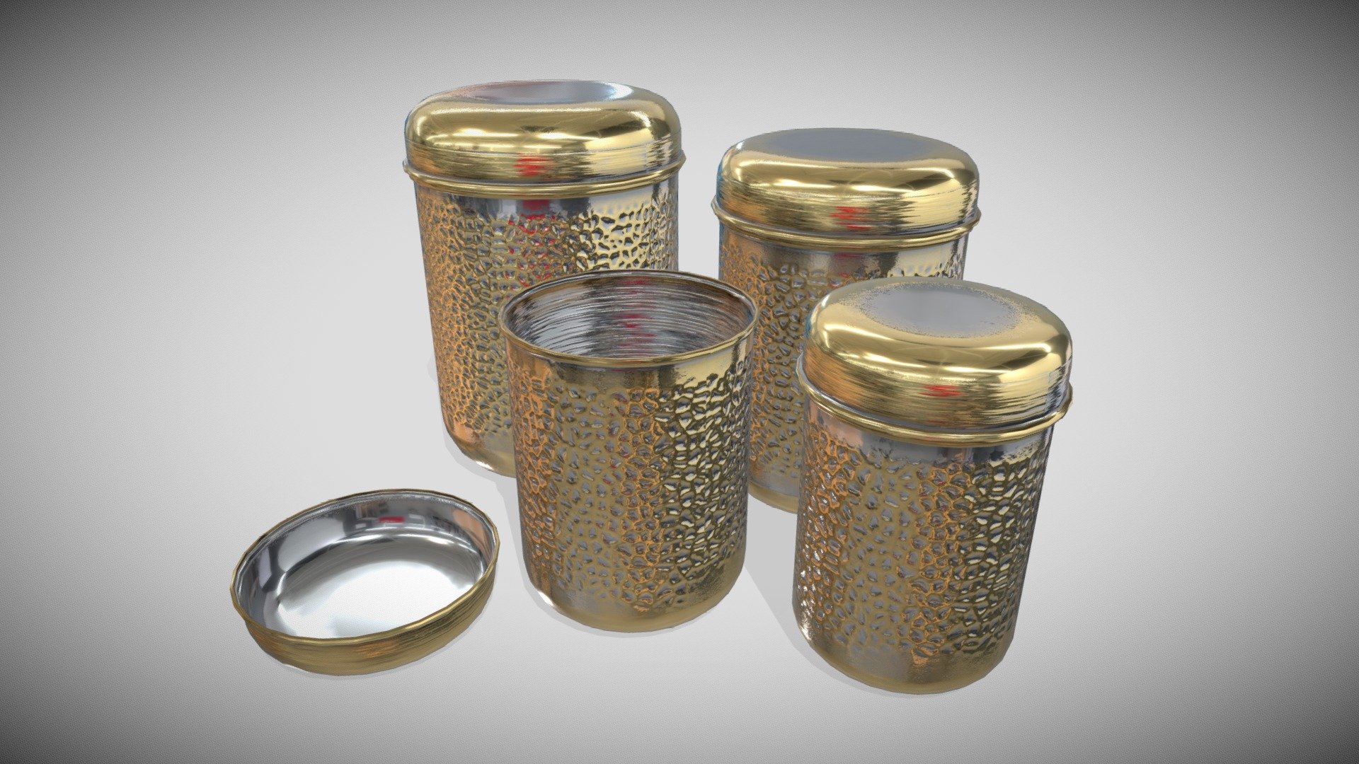 Food Containers 3d model