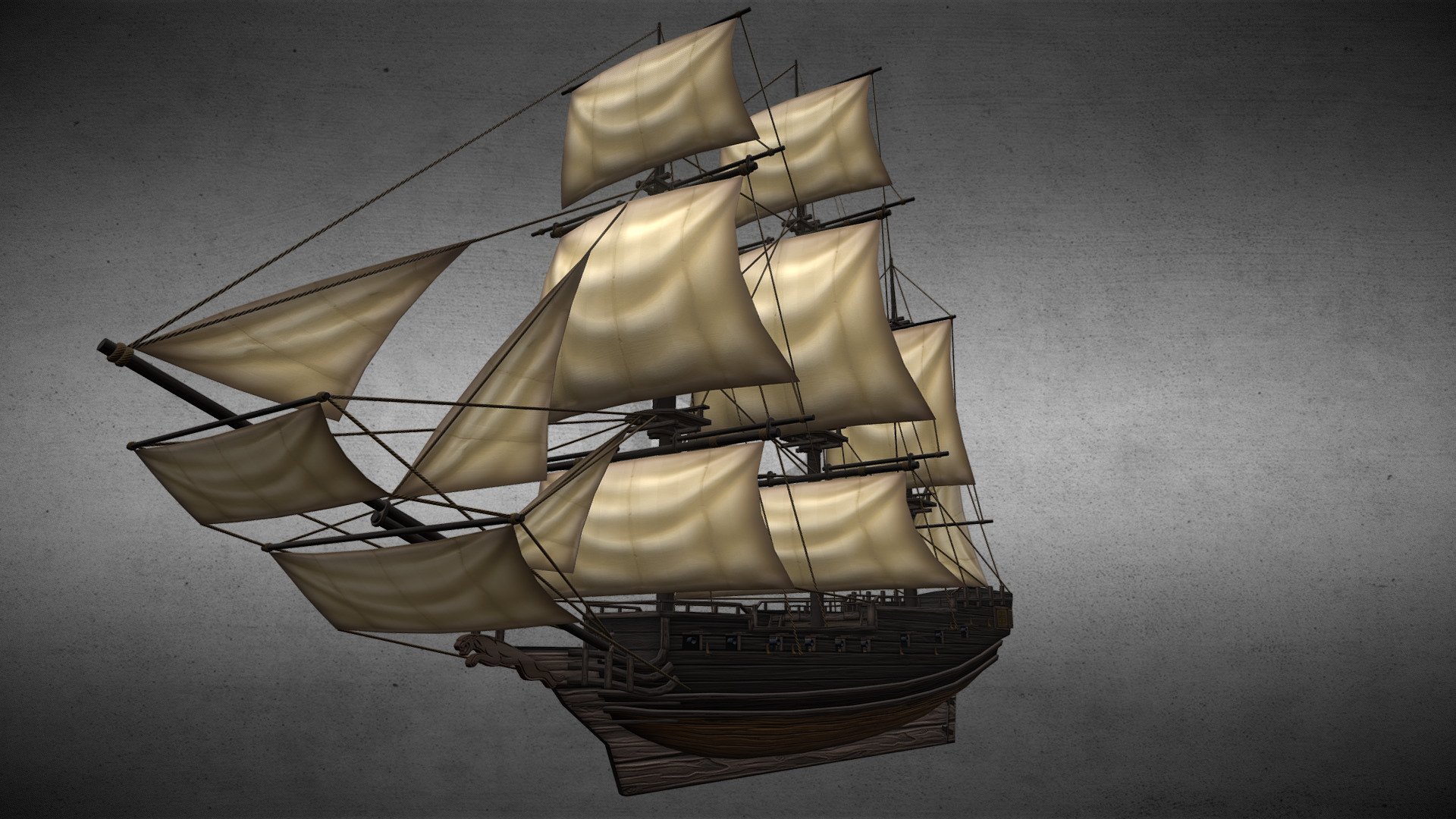 Galleon 3d model