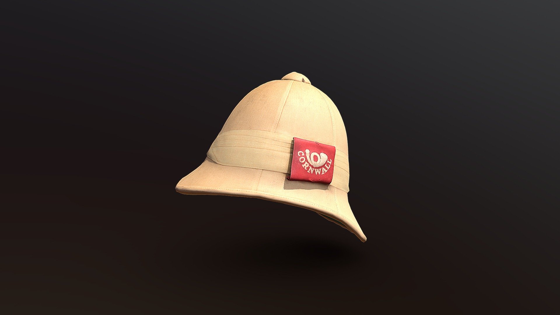 Boer War Foreign Service Pith Helmet 3d model