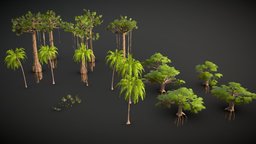 Amazon Tropical Rainforest Jungle foliage pack