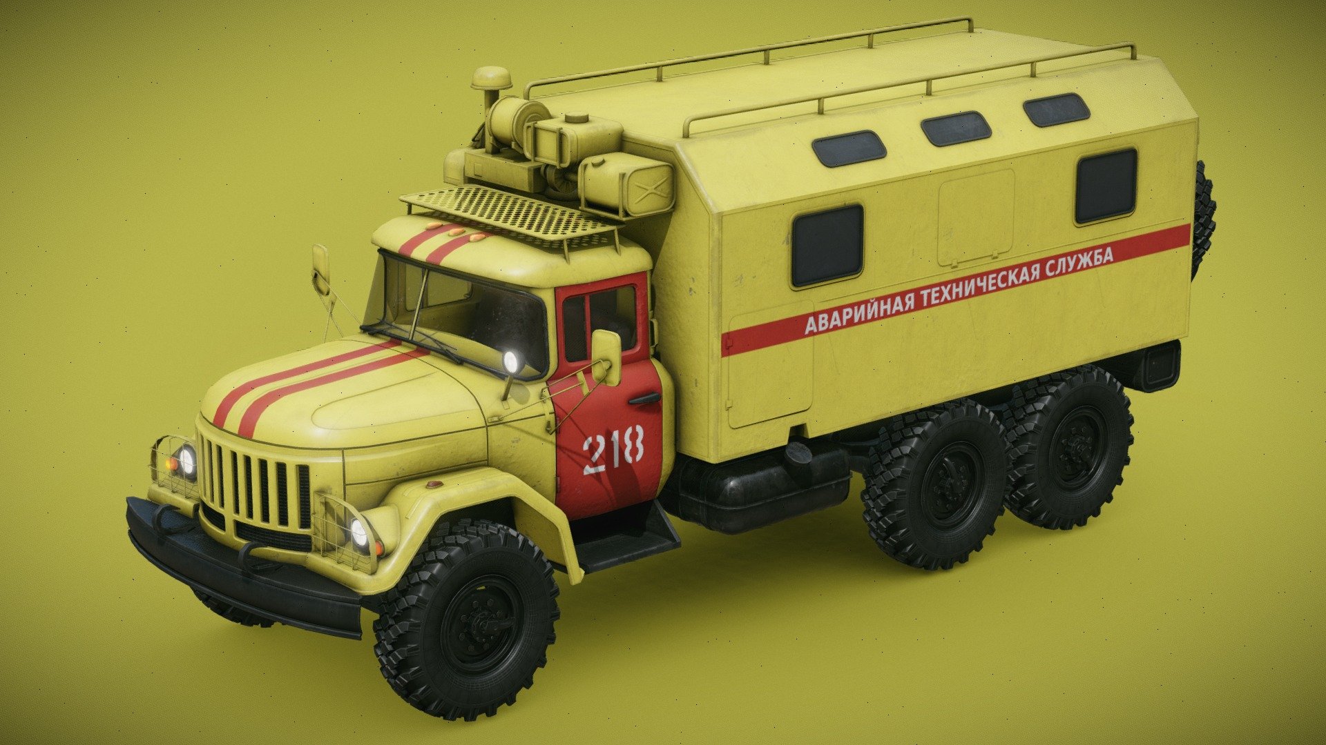 Emergency Technical Services Truck 3d model