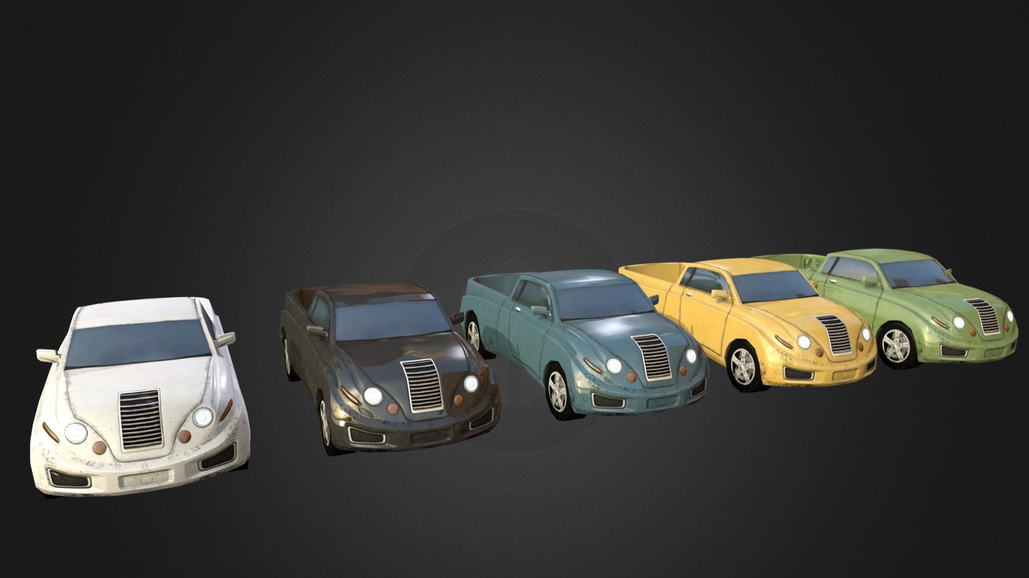 Pickup Trucks for SL 3d model