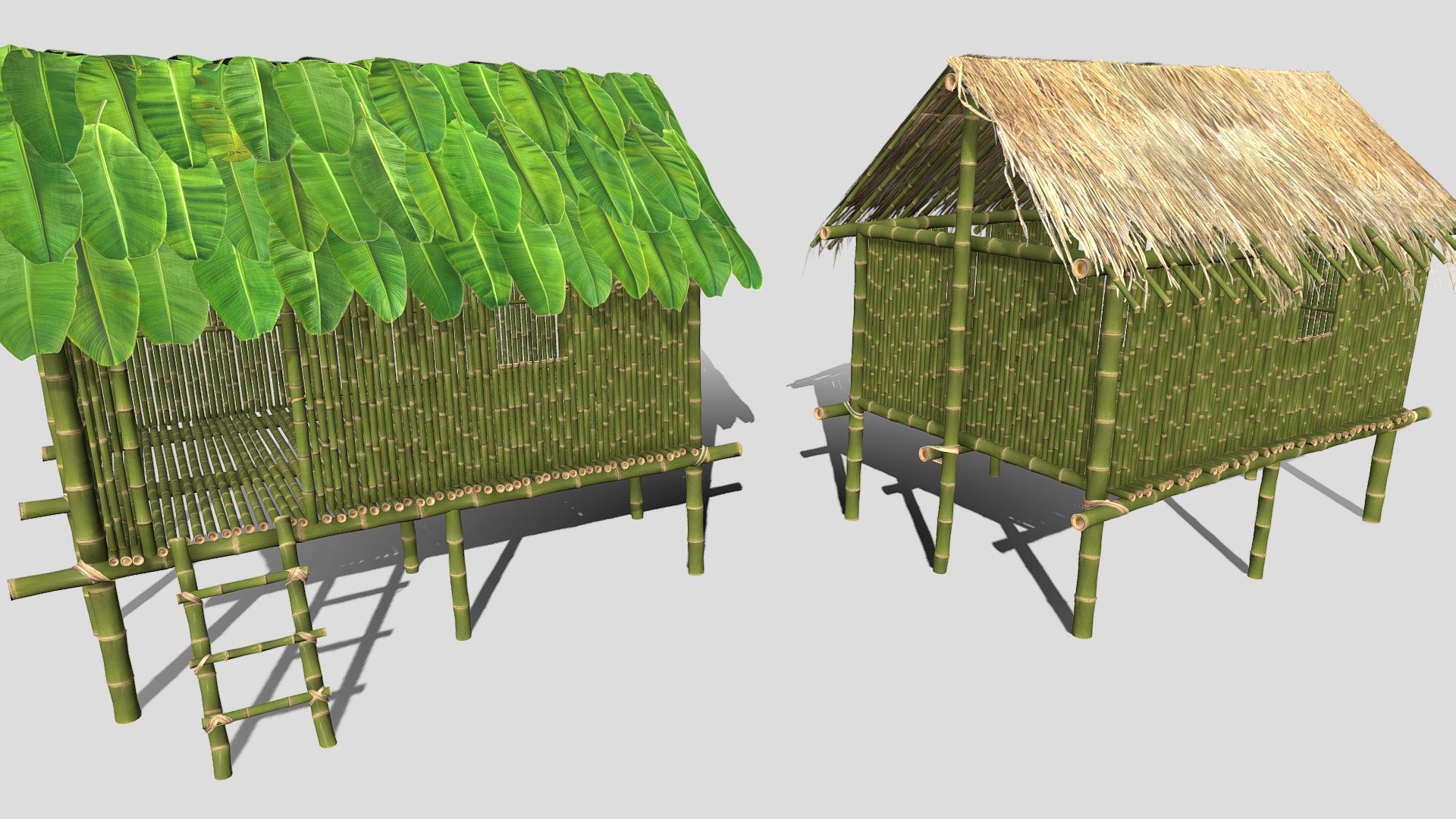 Jungle Hut 3d model