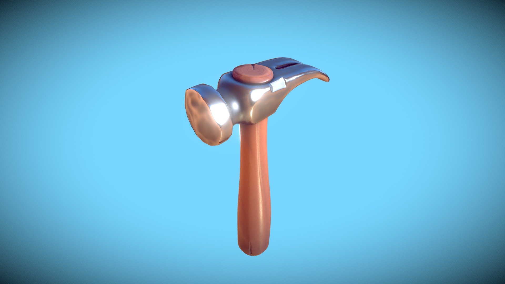 Stylized Hammer 3d model