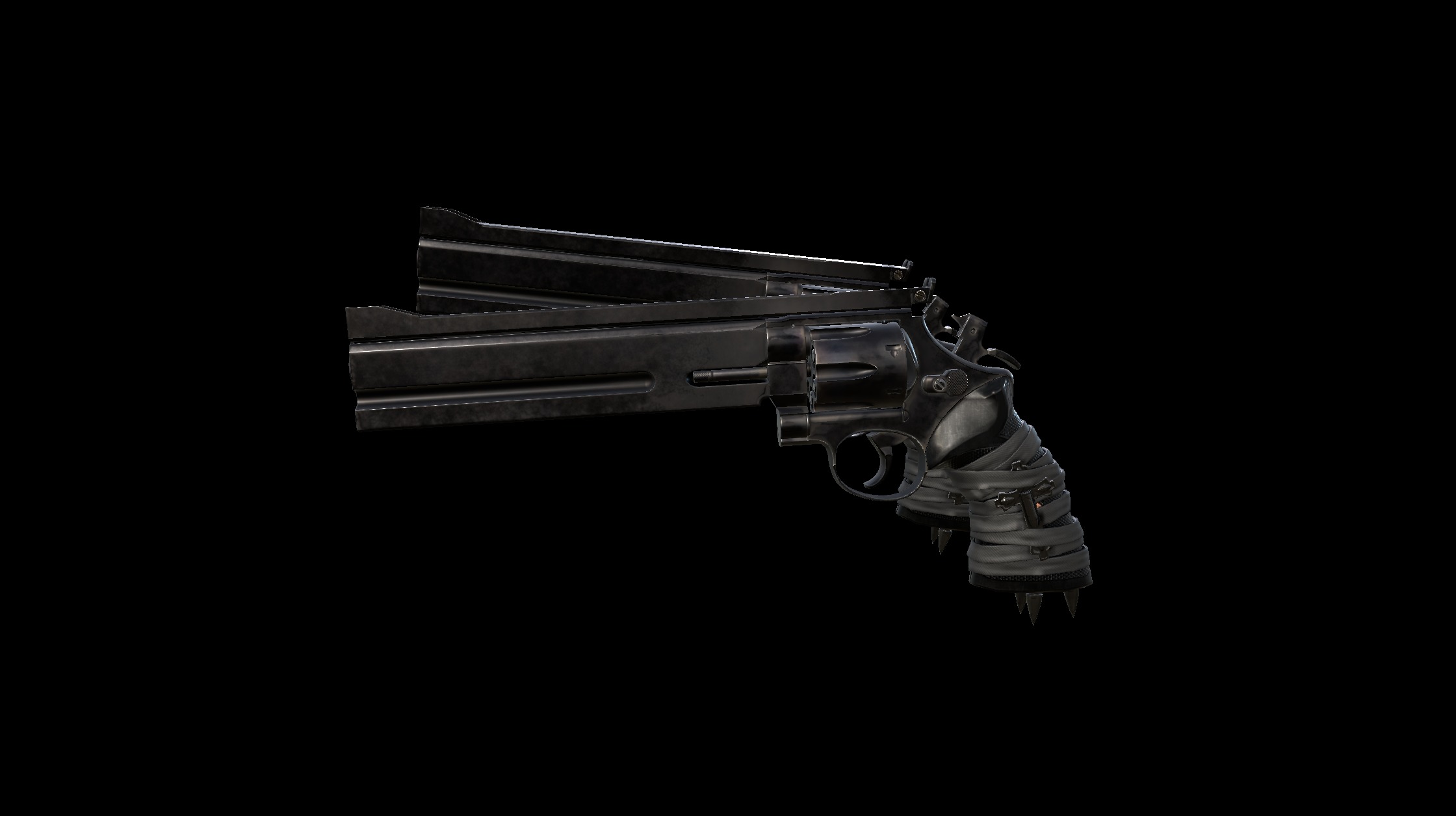 Akimbo Castigo .44 Revolvers 3d model