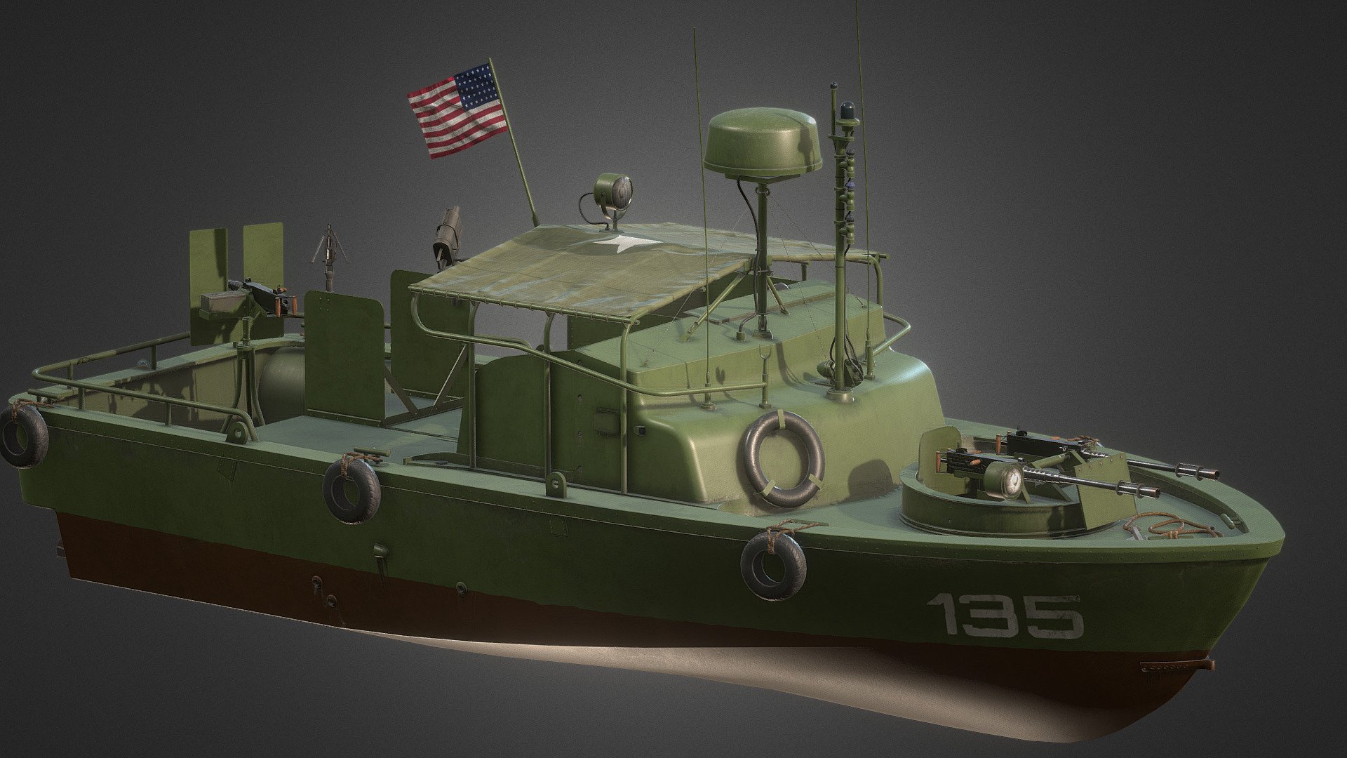 Patrol Boat River 31 Mk 2 (PBR) 3d model