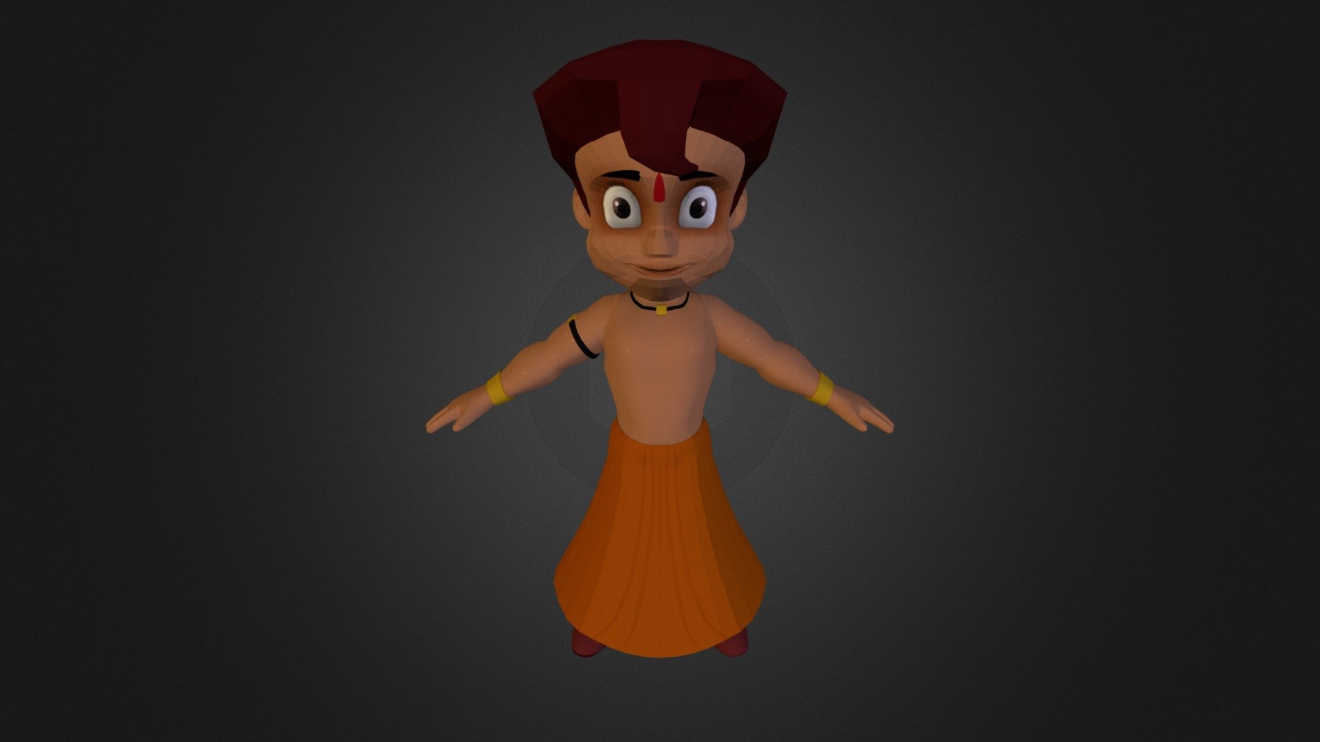 Chota Bheem 3d model