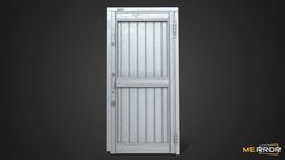 [Game-Ready] Old Metal Door 03