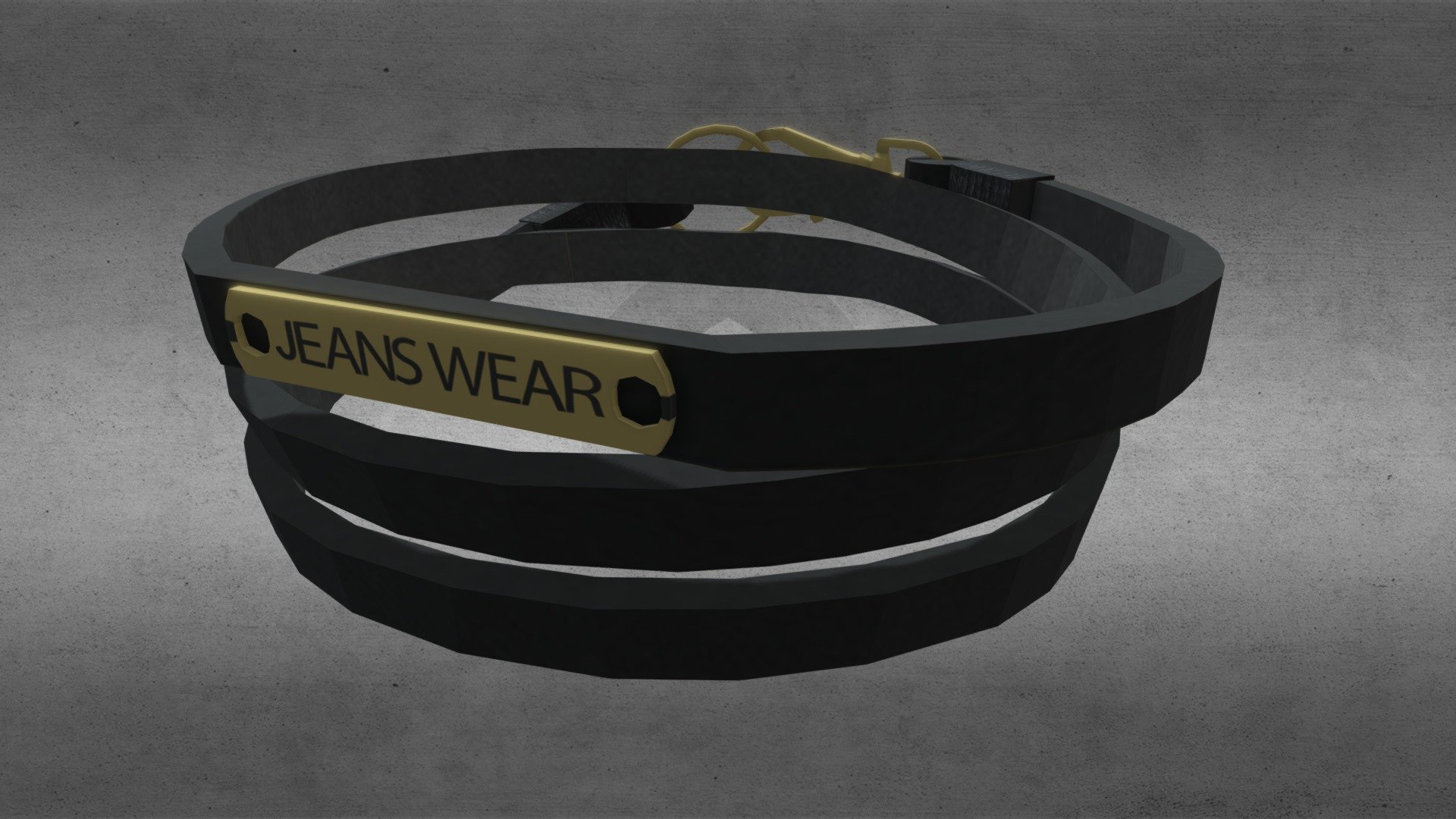 Black Bracelet For Men 3d model