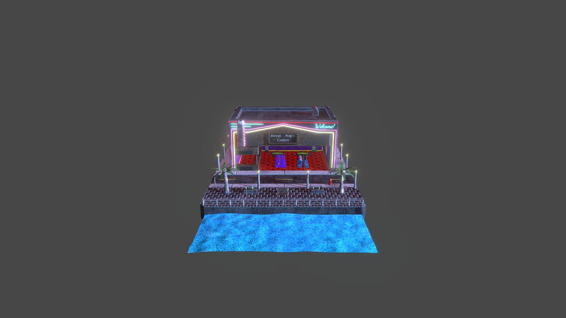 Casino_Environmental_Scene 3d model