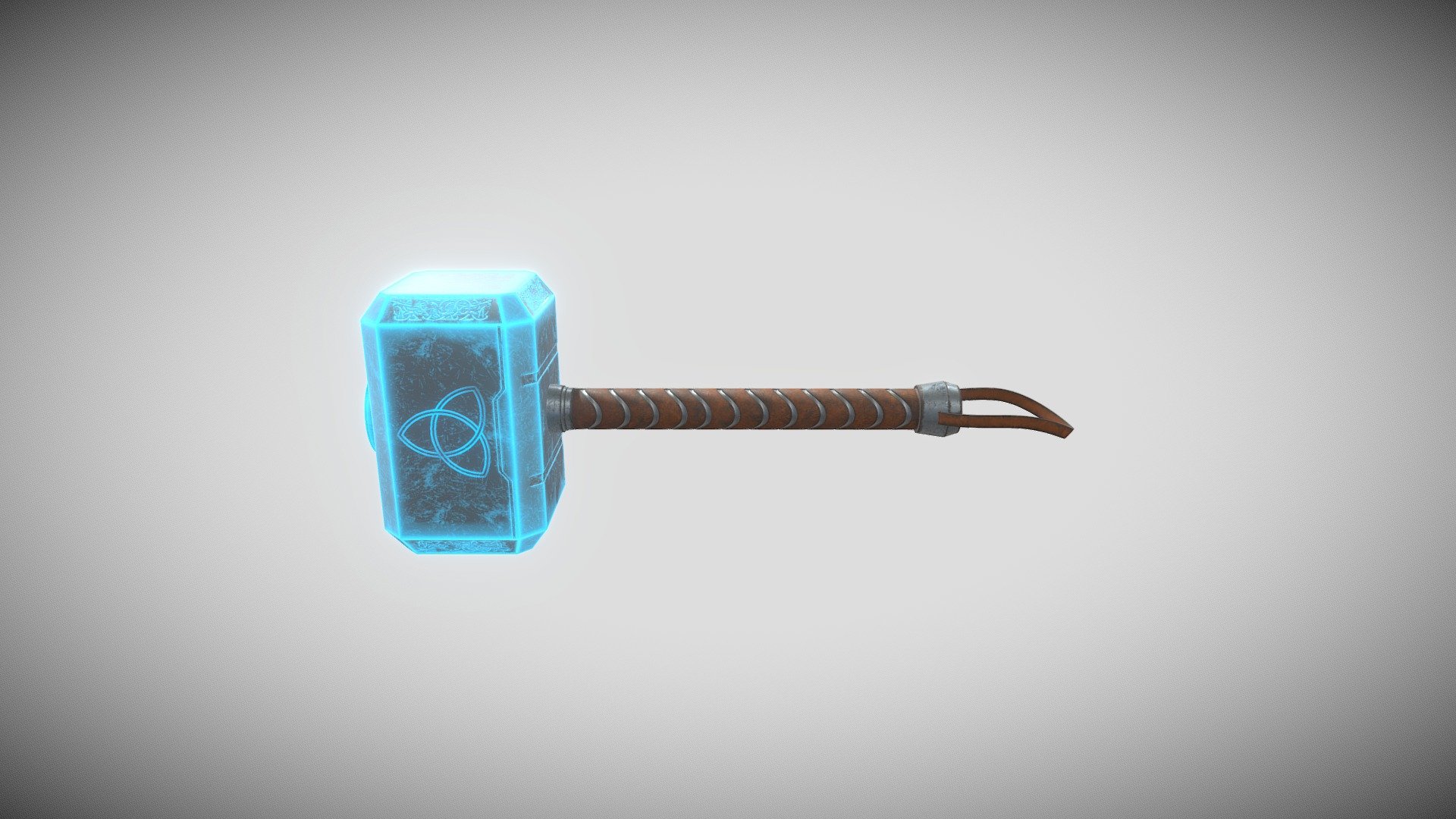 Thors Hammer Lightning charged 3d model