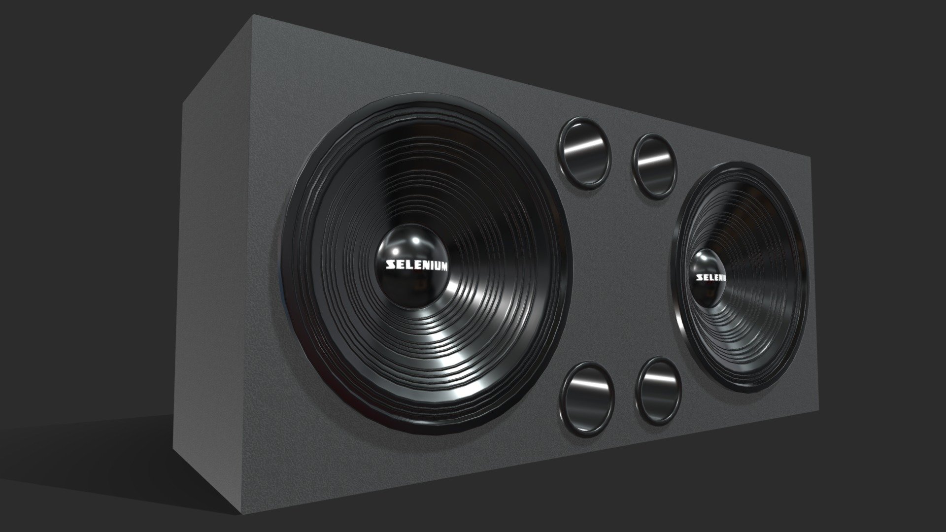 Car Sound System Brazil Selenium 3d model