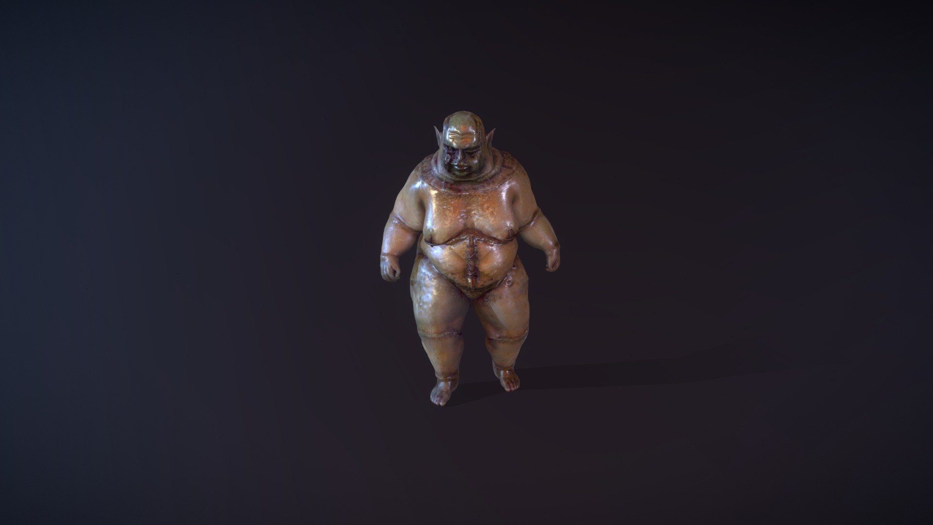 Horror Fat Monster 3d model