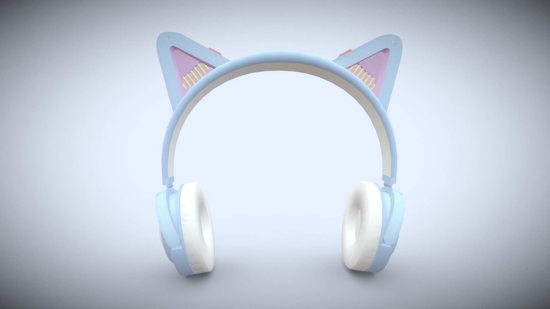 cat-ear headphones💮📷 3d model