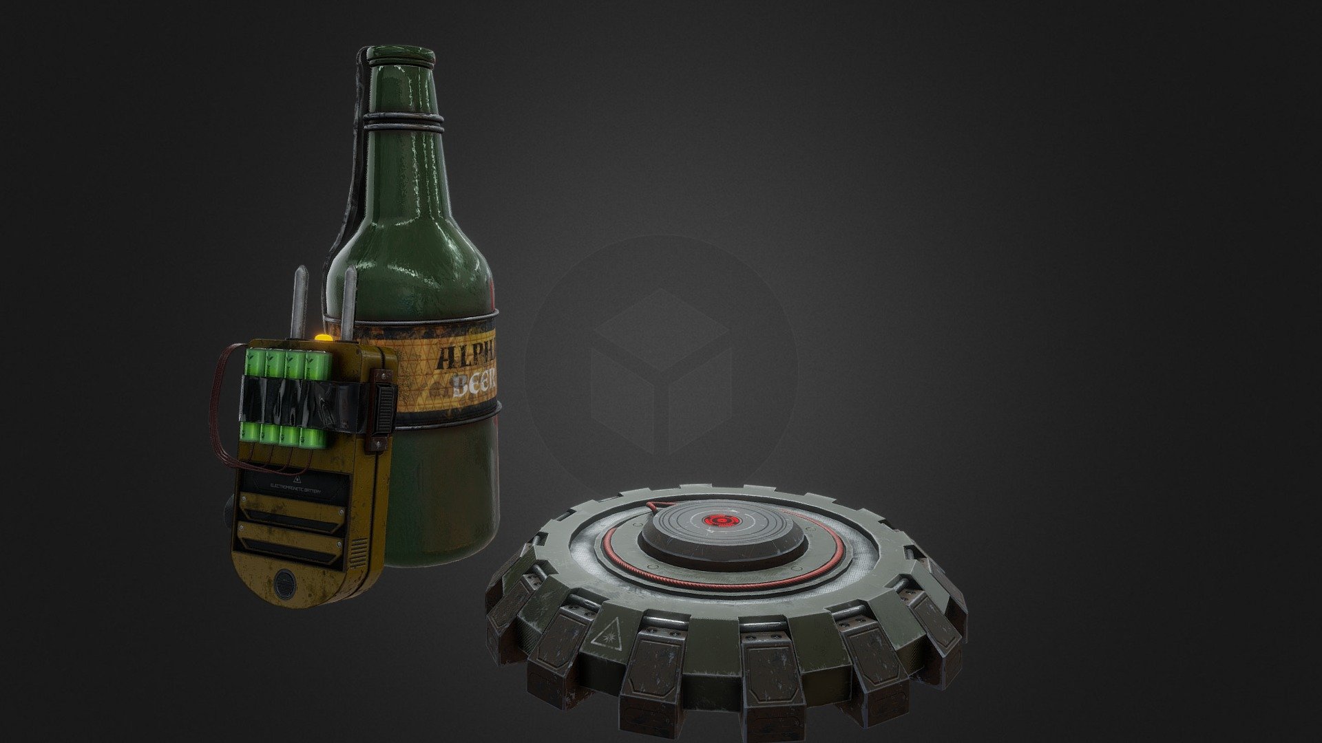 Survival Weapons Gadgets 3d model